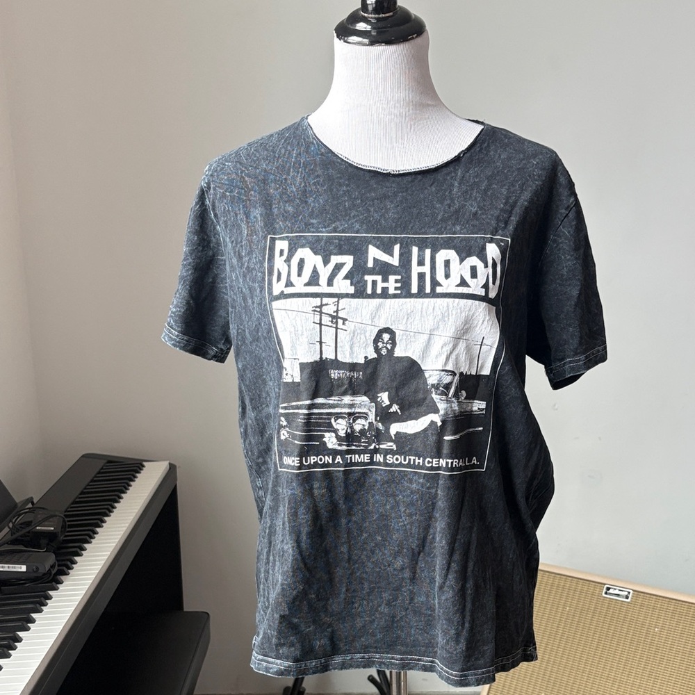 Boyz N The Hood Graphic Tee - Black Wash 100% cotton